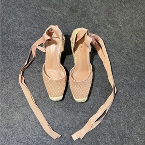 Zara 2024 Mauve Espradilles Sz 37